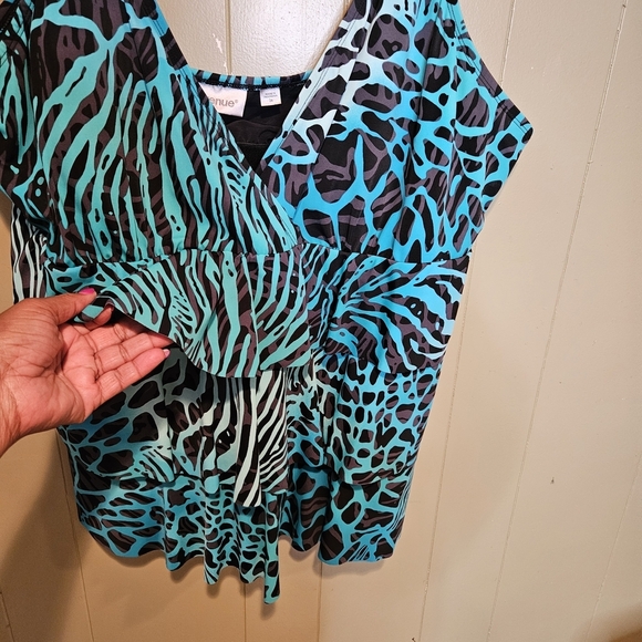 Avenue Tankini Swim Layerd Top, Size 26, Perfect For The Beach Summer Pool - Picture 2 of 7